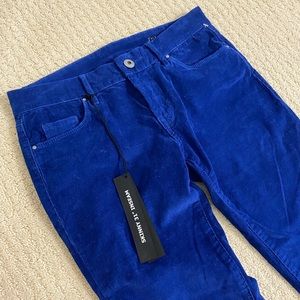 New with tags Blank NYC blue velvet skinny jeans